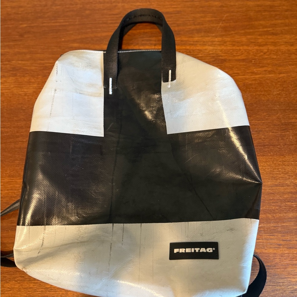 Freitag F201 Pete Gray and Black Bag